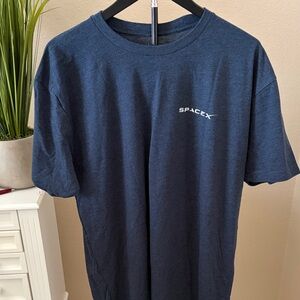 Spacex Men's Blue T-Shirt